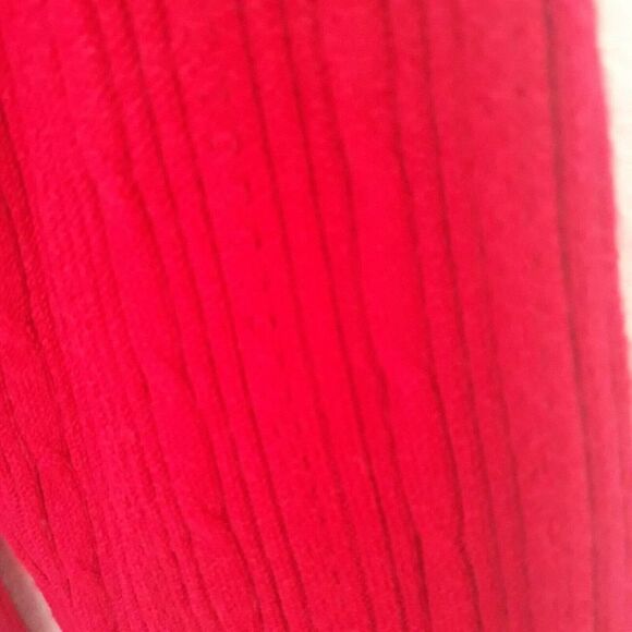 Casual Corner Annex Sweater Woman XL Red Long Sleeve Round Neck Cable Knit - Picture 4 of 9